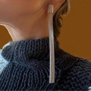 Holiday sparkle!!  Fabulous Kith long strand earrings, NWOT